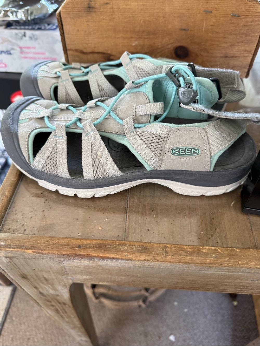 Keen Women's Gray and Mint Sport Sandals